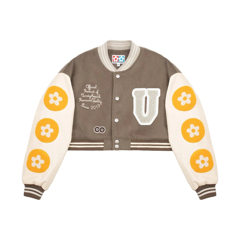 【拜年穿搭】VANDYTHEPINK CroppedGoodsVarsity女士短款棒球服