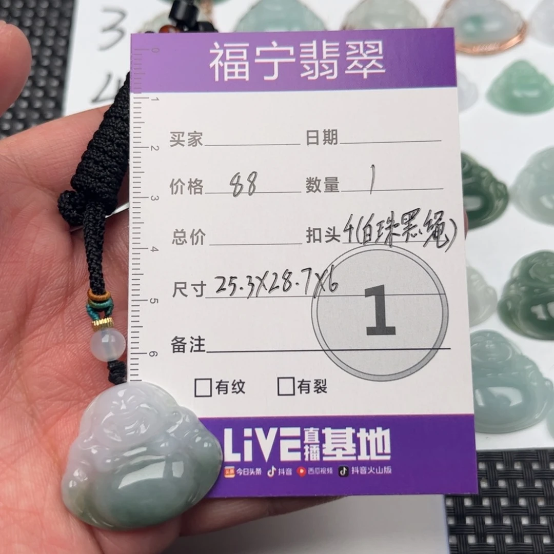 翡翠颈饰未镶嵌吊坠