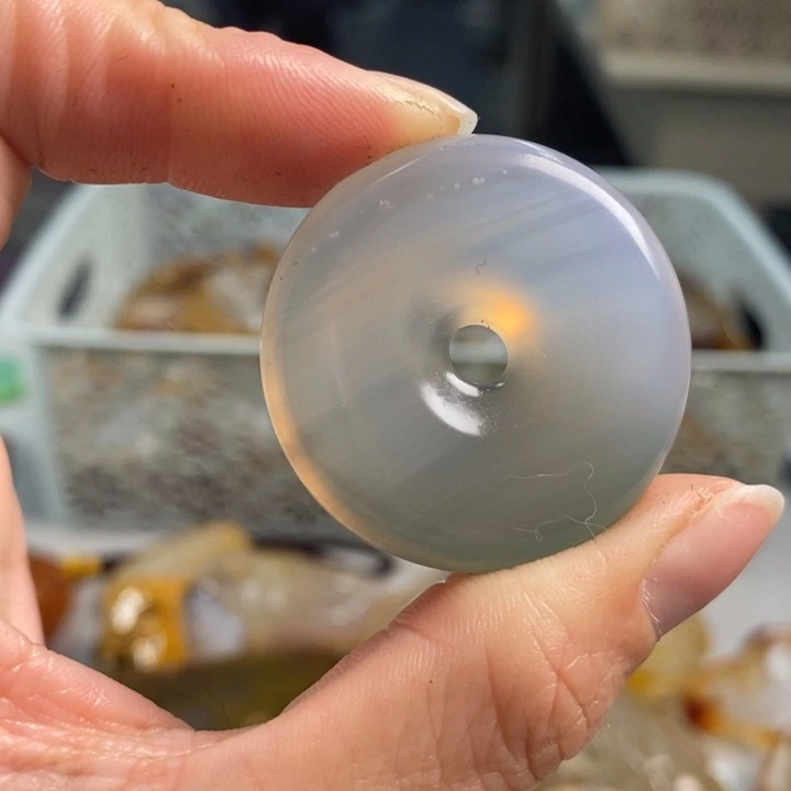 玛瑙/玉髓吊坠(不含链)足铂镶嵌