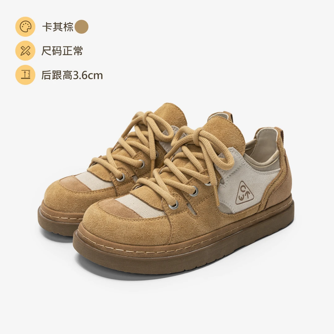 【海涛大叔】勃肯德训鞋丑萌魔术贴休闲面包鞋百搭小板鞋