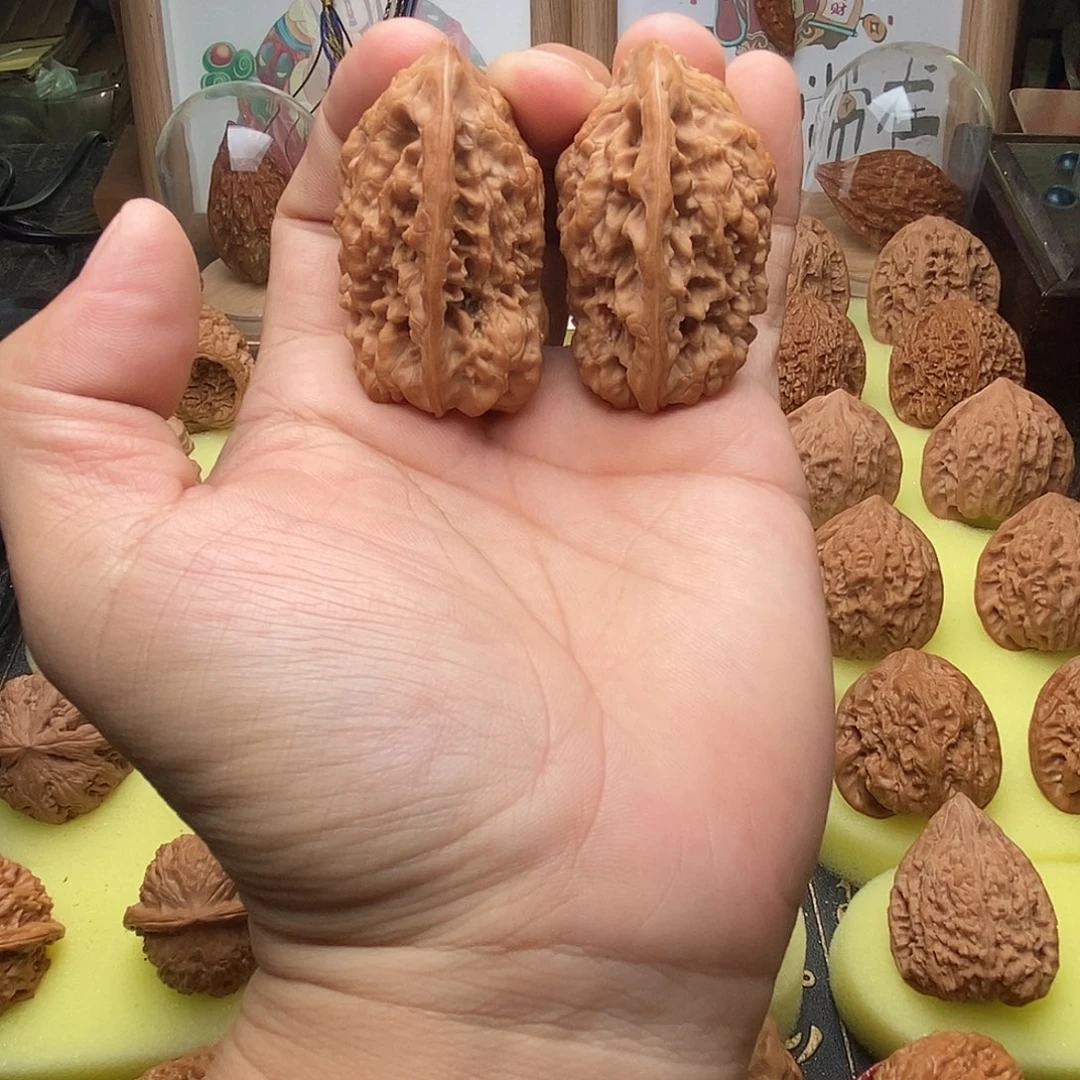 把件文玩核桃官帽一帆风顺38放漏