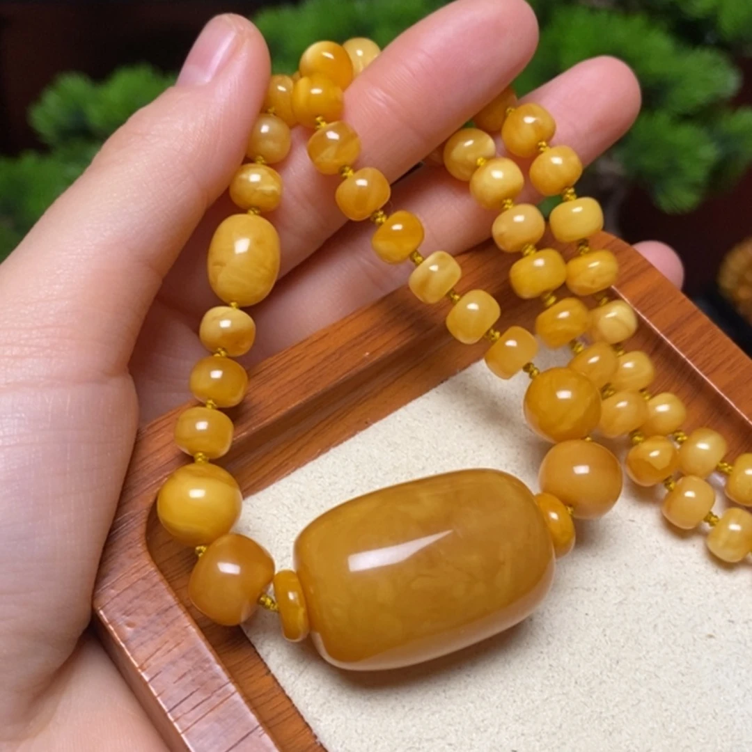 【闪购商品】蜜蜡颈饰未镶嵌项链