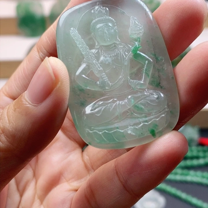 未镶嵌石英质玉珠宝半成品非洲翠，牛
