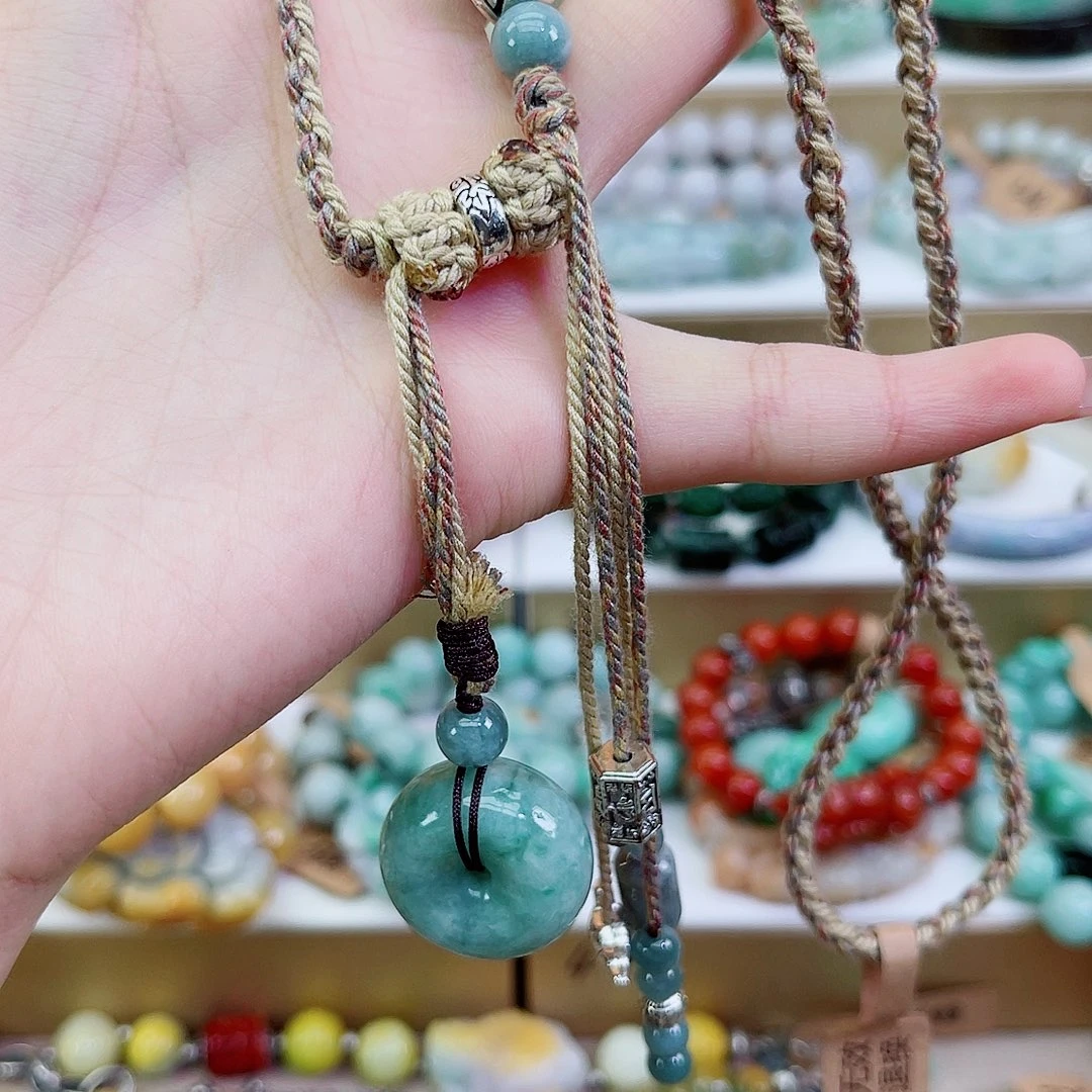 米***兰翡翠未镶嵌手链项链