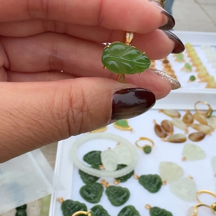 和田玉银S925镶嵌颈饰
