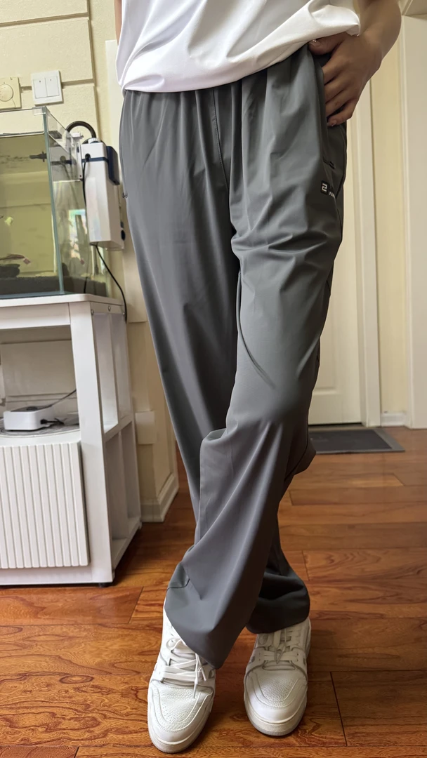 冰丝薄款宽松休闲裤高弹力夏季速干裤男士常规款透气