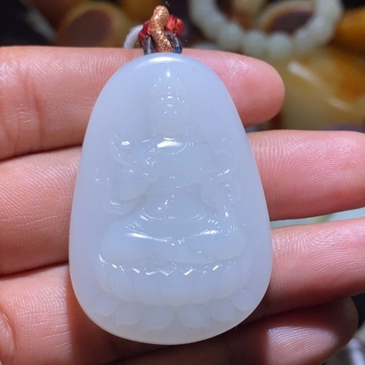 和田玉未镶嵌吊坠(不含链)