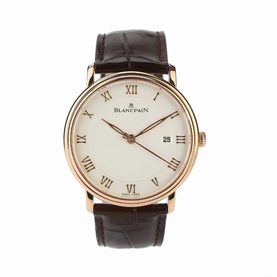 99新 Blancpain 宝珀经典系列型号:6651材质:18k折叠扣自动机械