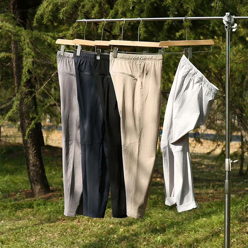 Leavo Johnson新品城市户外3D立裁夏季薄款速干弹力直筒休闲裤