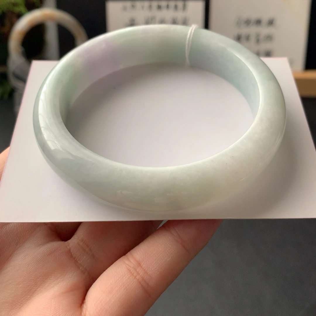 翡翠未镶嵌手镯9号59.7-13.6-9