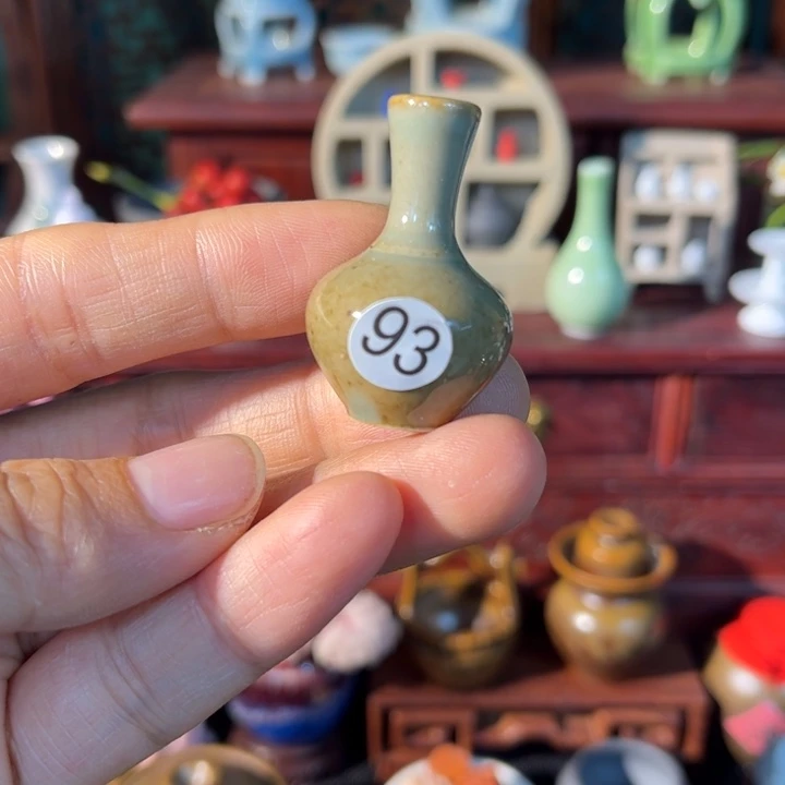 摆件微陶老王迷你花瓶