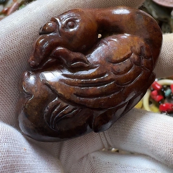 和田玉未镶嵌挂件