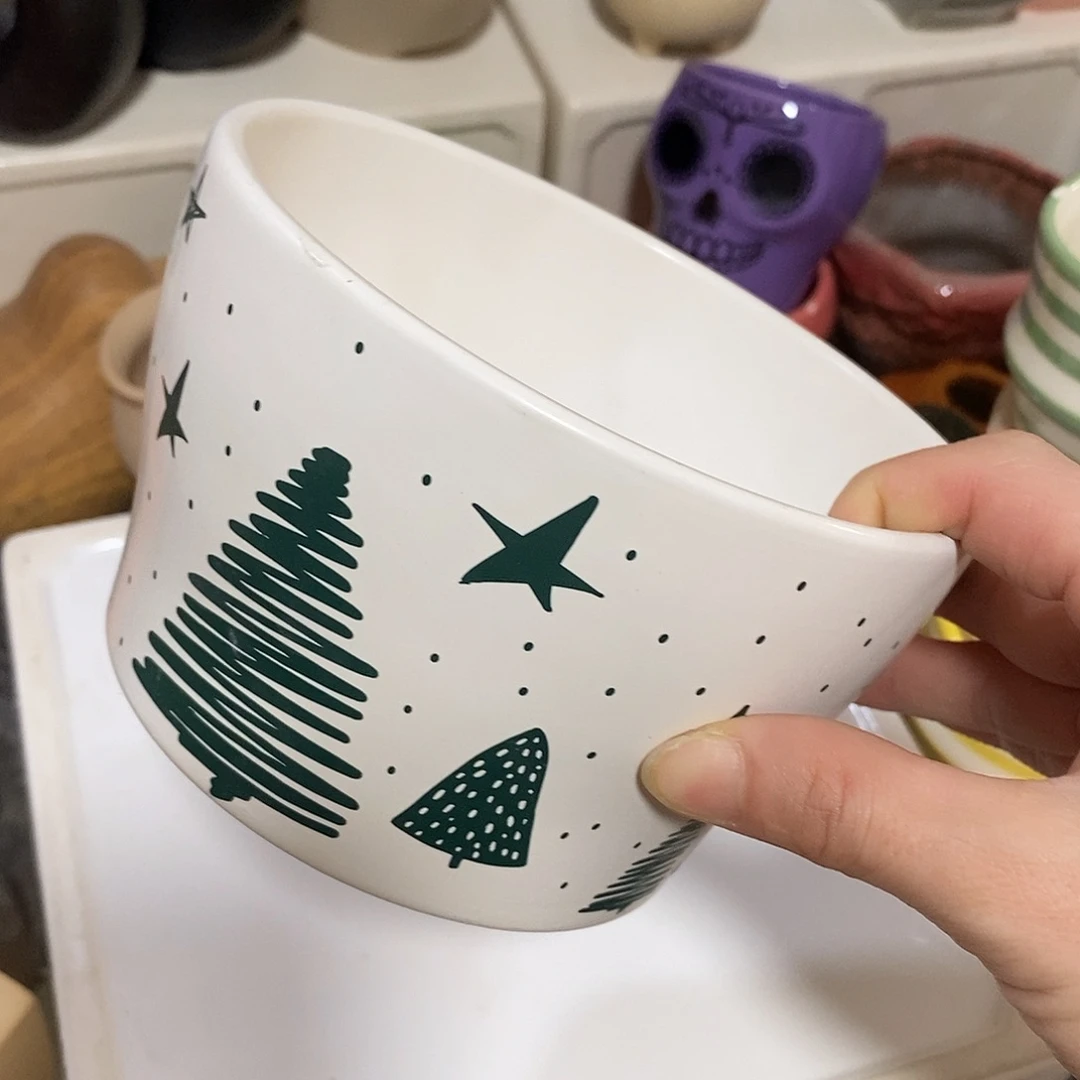 杯子陶盆有孔 瑕疵介意勿拍