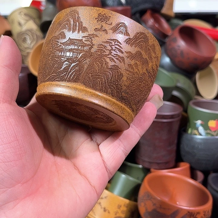 茶杯紫砂全手工紫砂主人杯