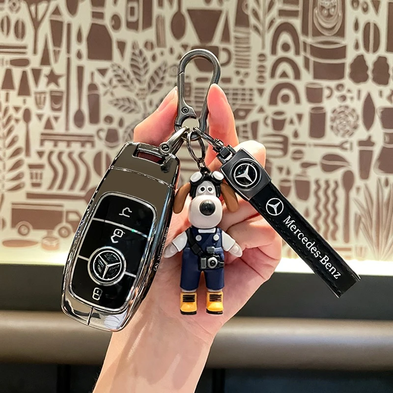 2025款奔驰EQA260钥匙套22-25款EQB260/EQC350汽车专用男士包壳扣