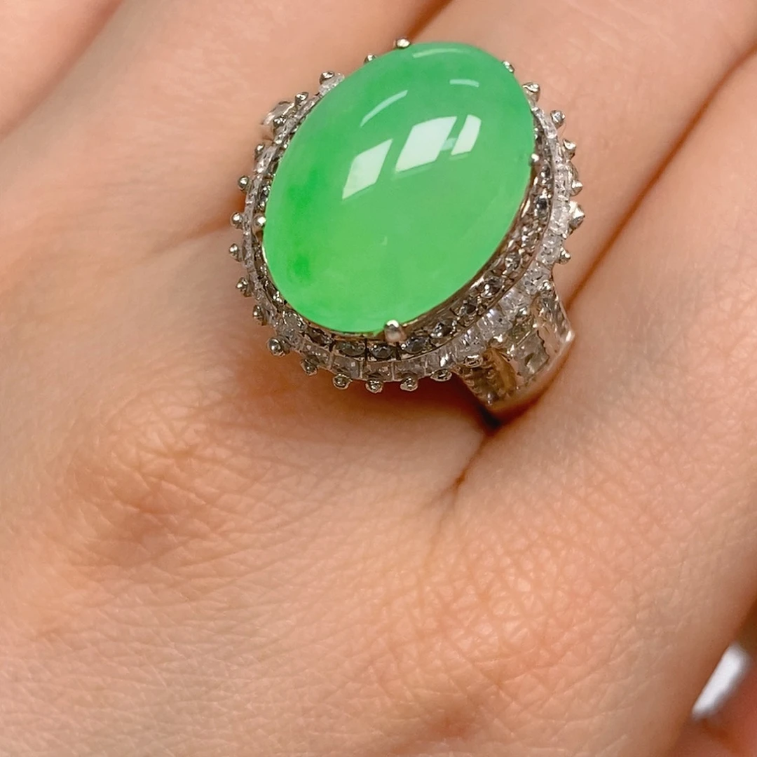 翡翠戒指未镶嵌翡翠