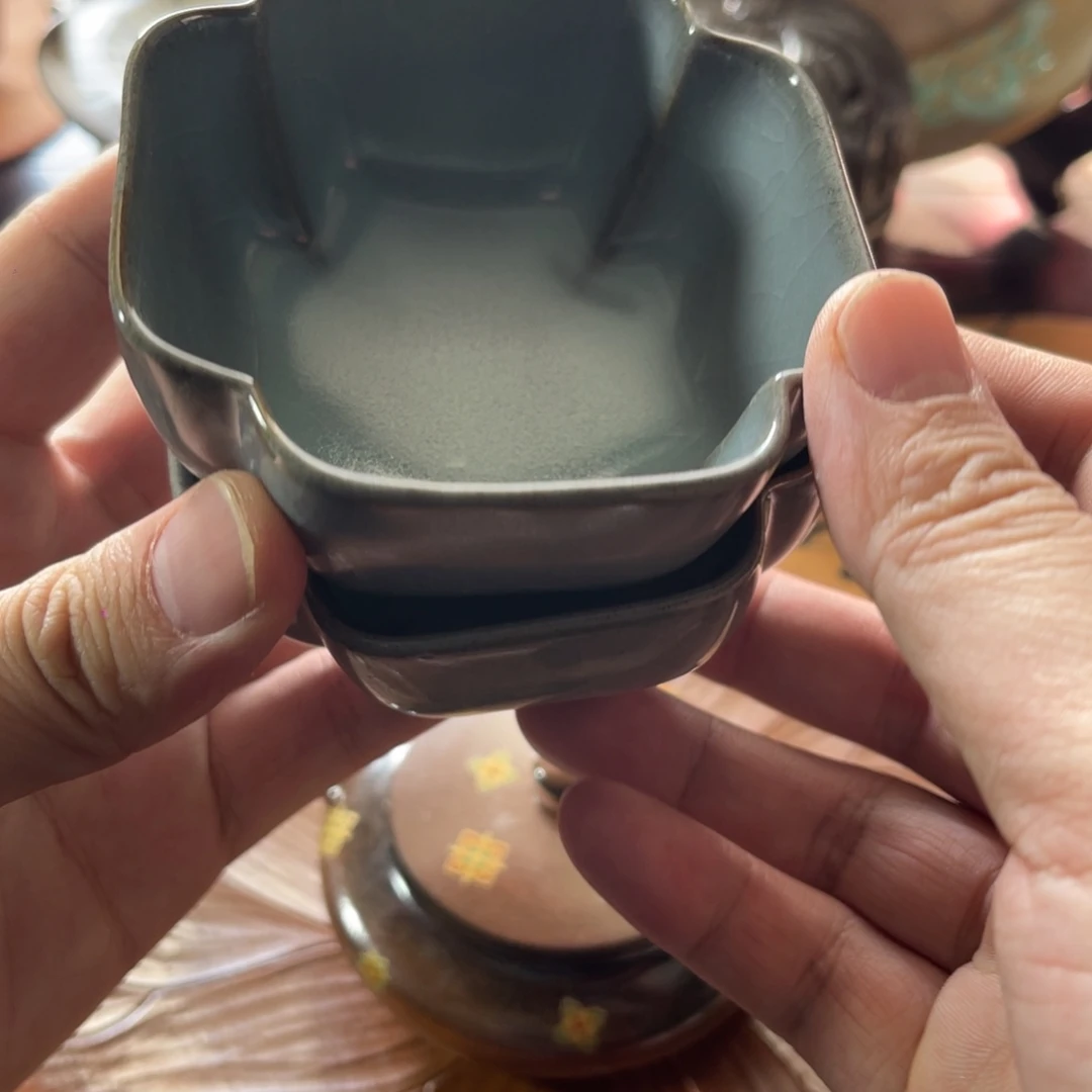 琉璃手工艺品龙泉青瓷杯子