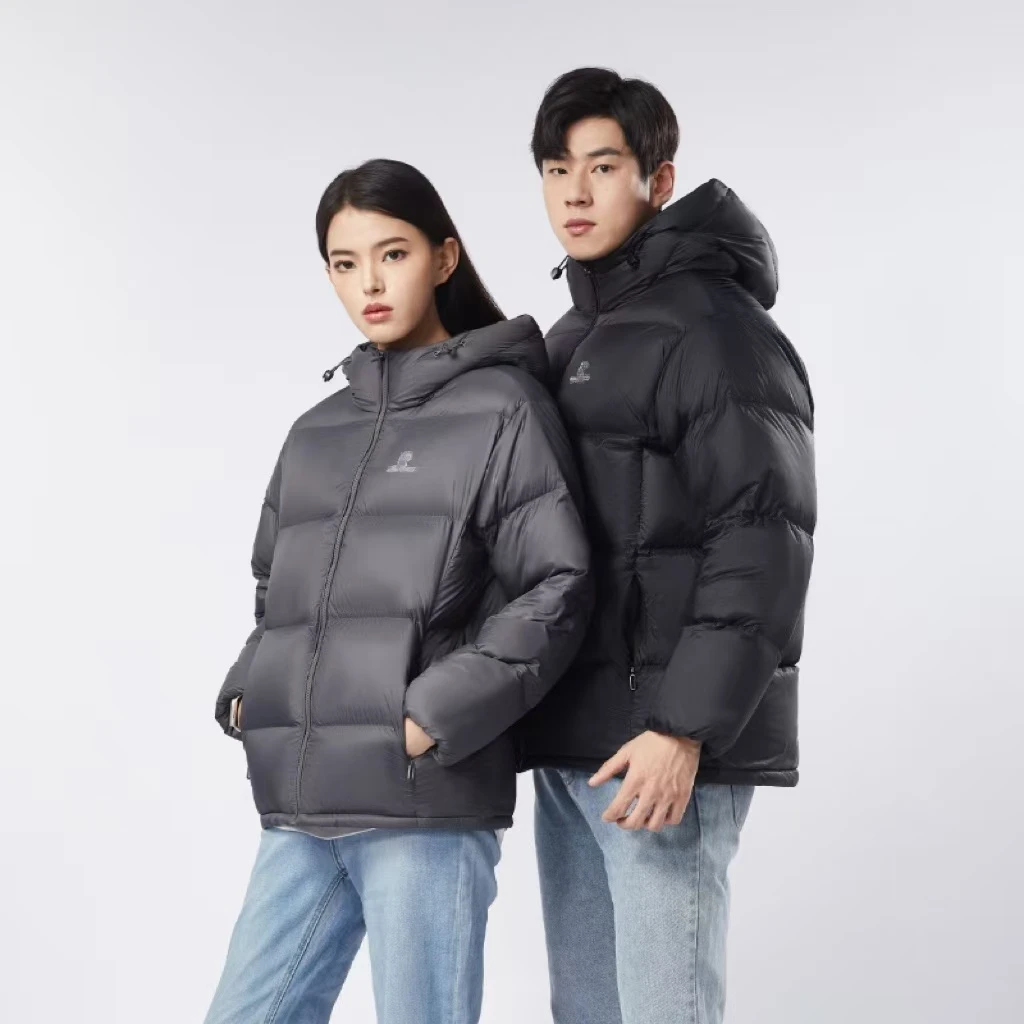 情侣装短款连帽面包款羽绒服时尚户外休闲加厚秋冬