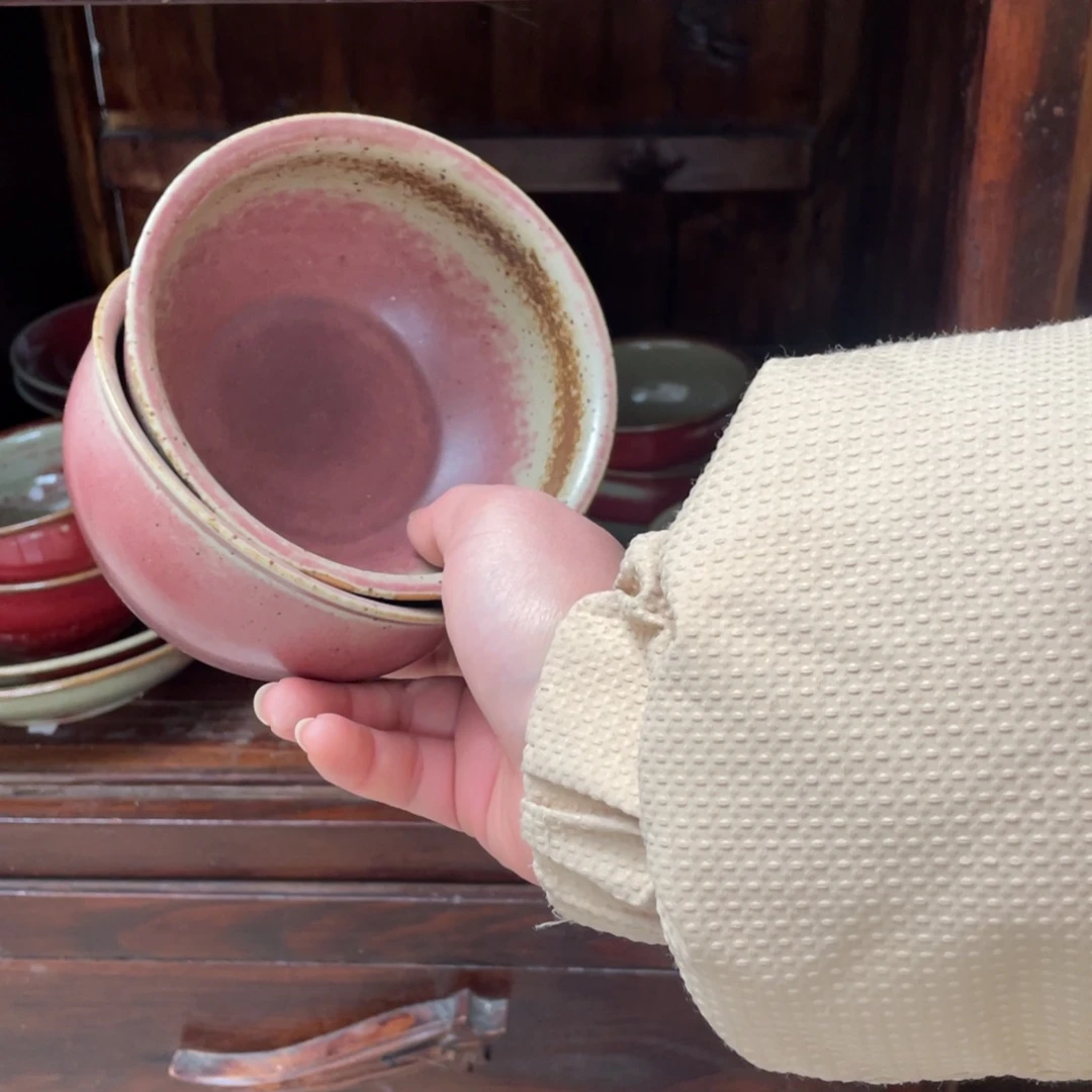 瓷片景德镇手工手作一对