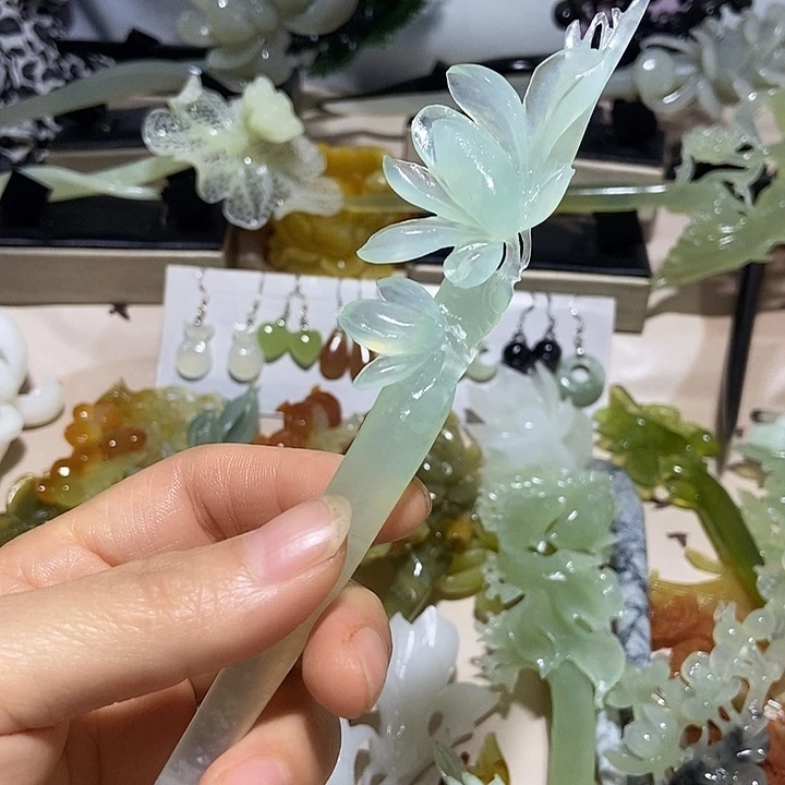 岫玉未镶嵌发簪S**g发簪