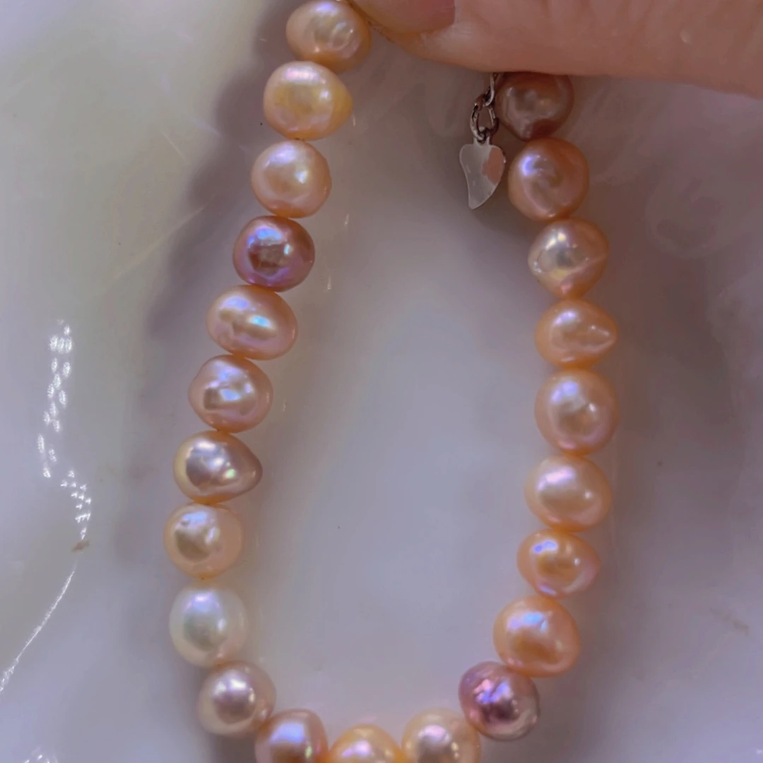 淡水珍珠手绳合金