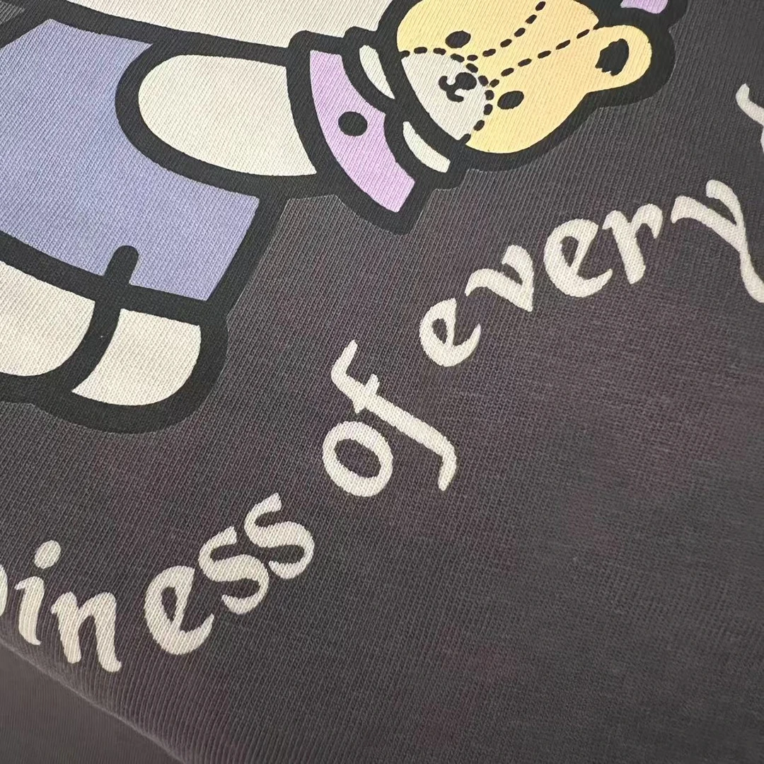 韩版卡通印花宽松圆领短袖T恤 PP-250220