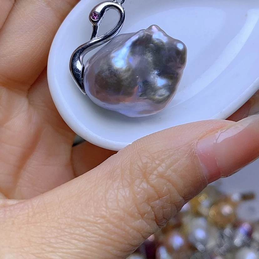 【闪购商品】淡水珍珠吊坠合金