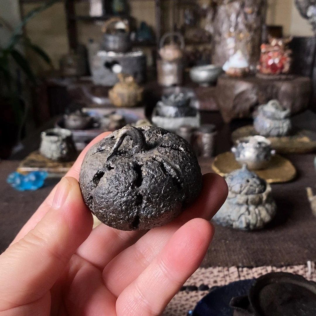 手工制作柴烧茶具