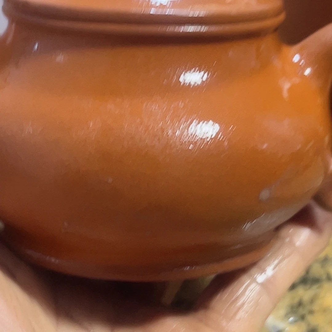 狂*喀左原矿红泥微瑕潘壶