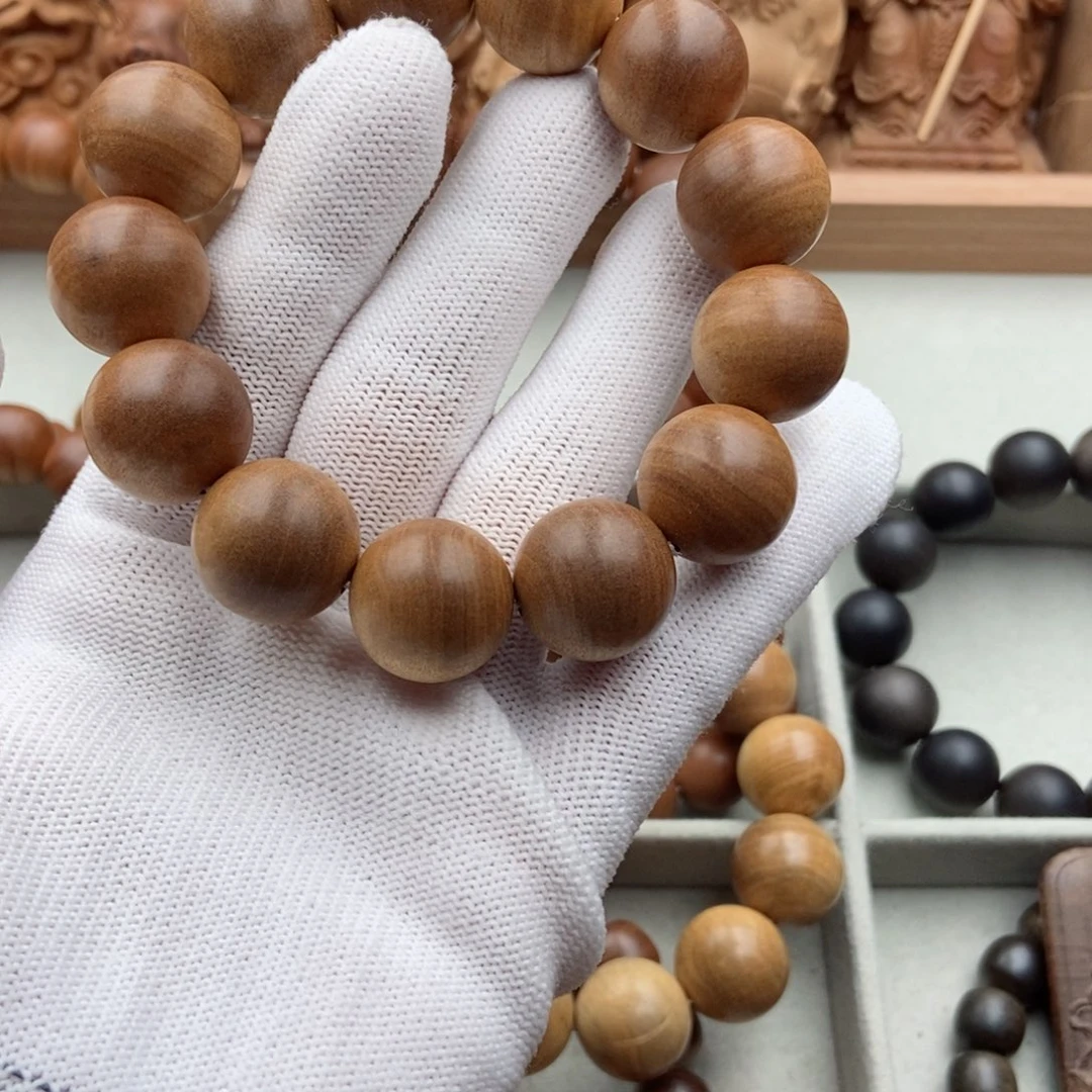 檀香木手串/手链雨*风老山檀黑肉奶香手串
