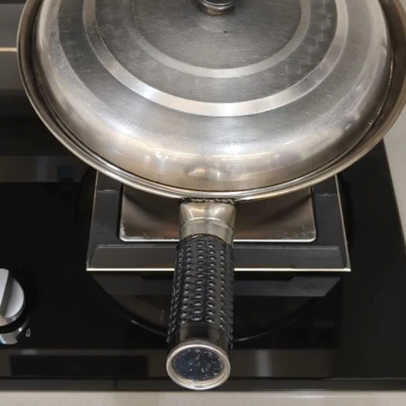 传家锅五星钢印款不锈钢铁锅家用炒菜锅浙江瑞安同款无涂层不粘锅