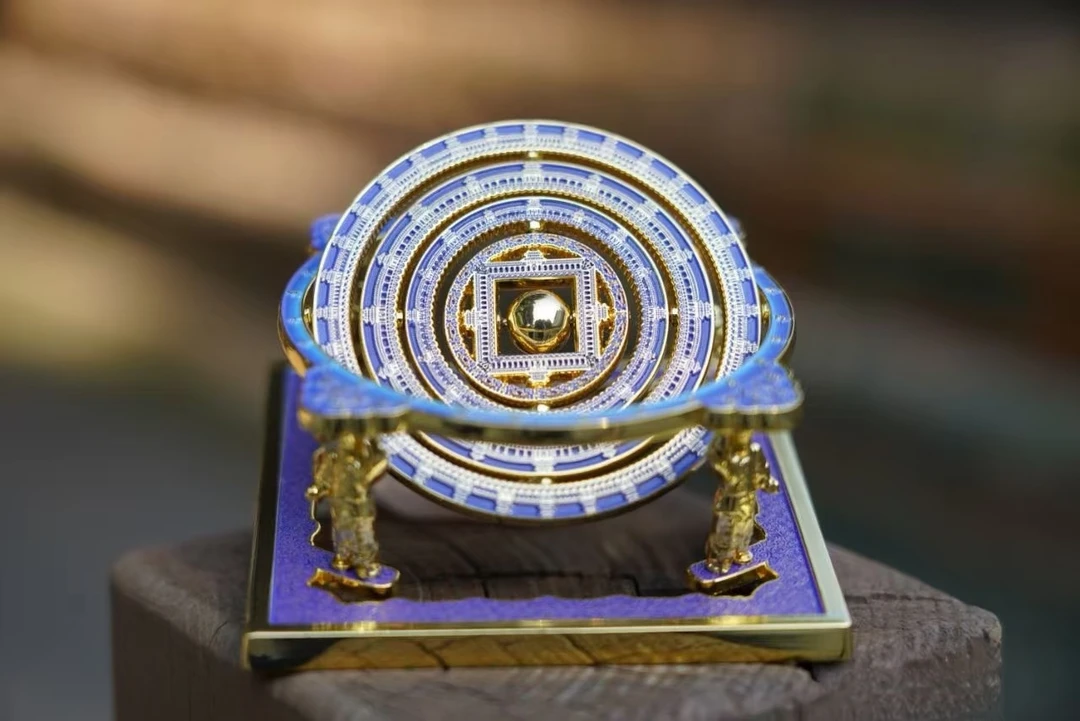 【正品】浑天仪星空藻井旋转金属AR冰箱贴北京古建筑博物馆文创纪念