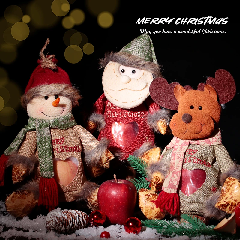 圣诞节礼物苹果袋平安夜苹果礼盒儿童创意礼盒糖果袋包装袋小礼物