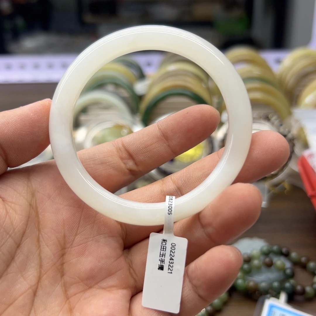 手链未镶嵌和田玉55.1圈围67微瑕