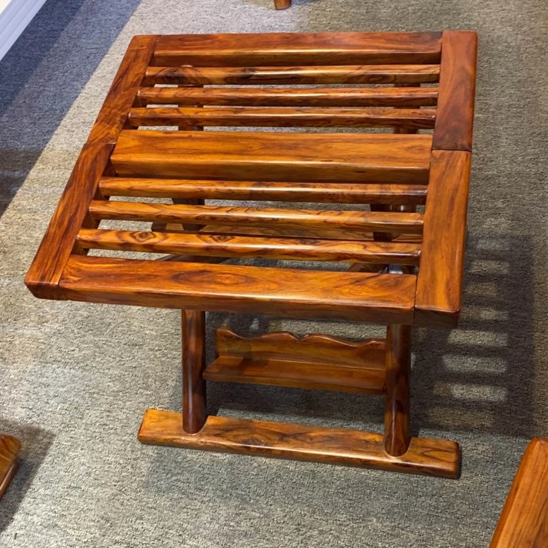 香枝木类成套家具充**镶降香黄檀马扎订金