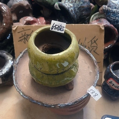 红陶粗陶花盆手工