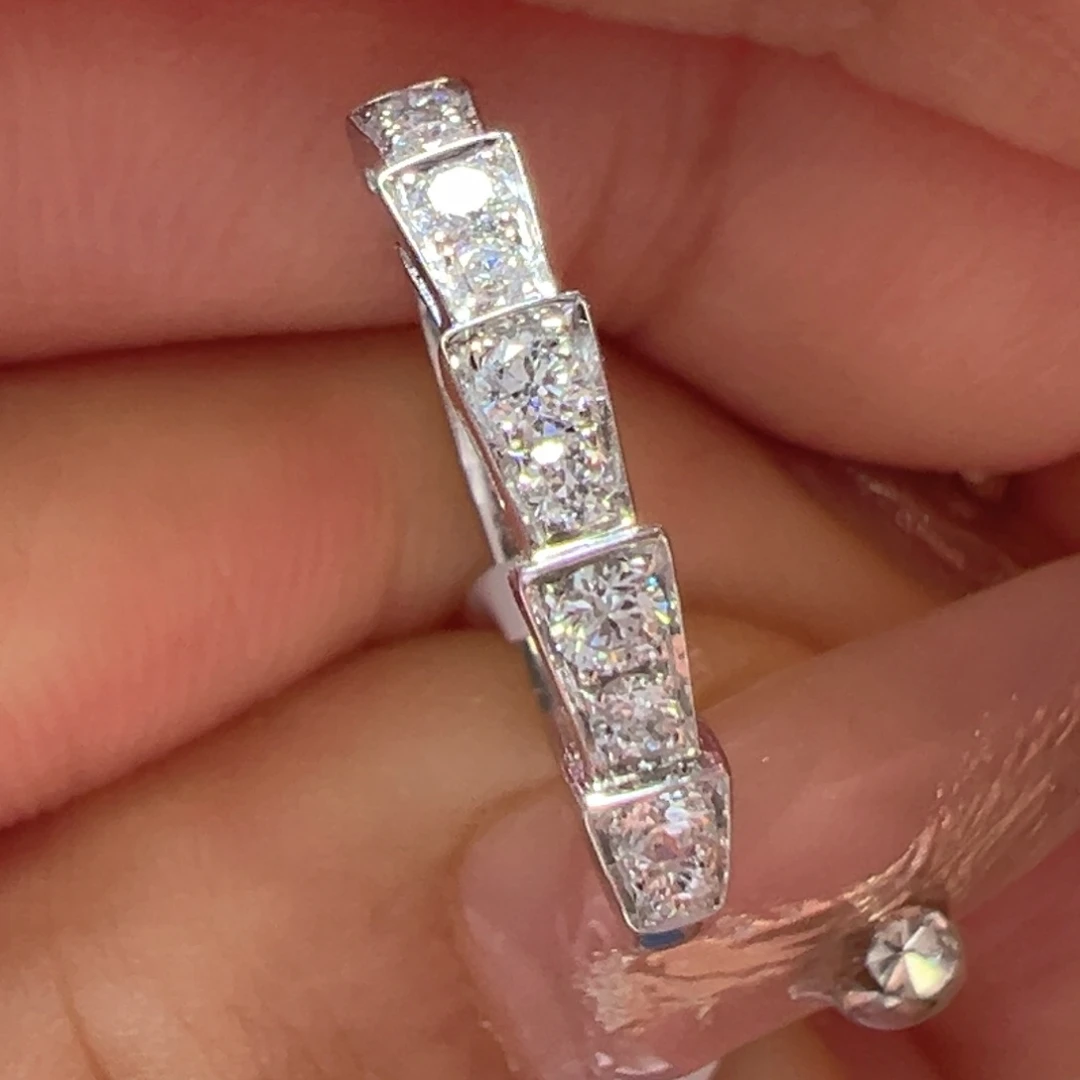 实验室培育钻石18K金镶嵌