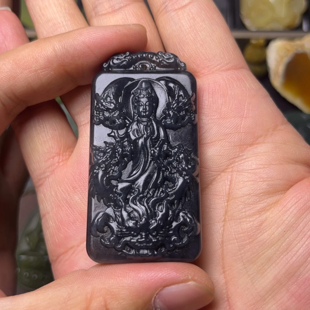 蛇纹石玉未镶嵌吊坠(不含链)