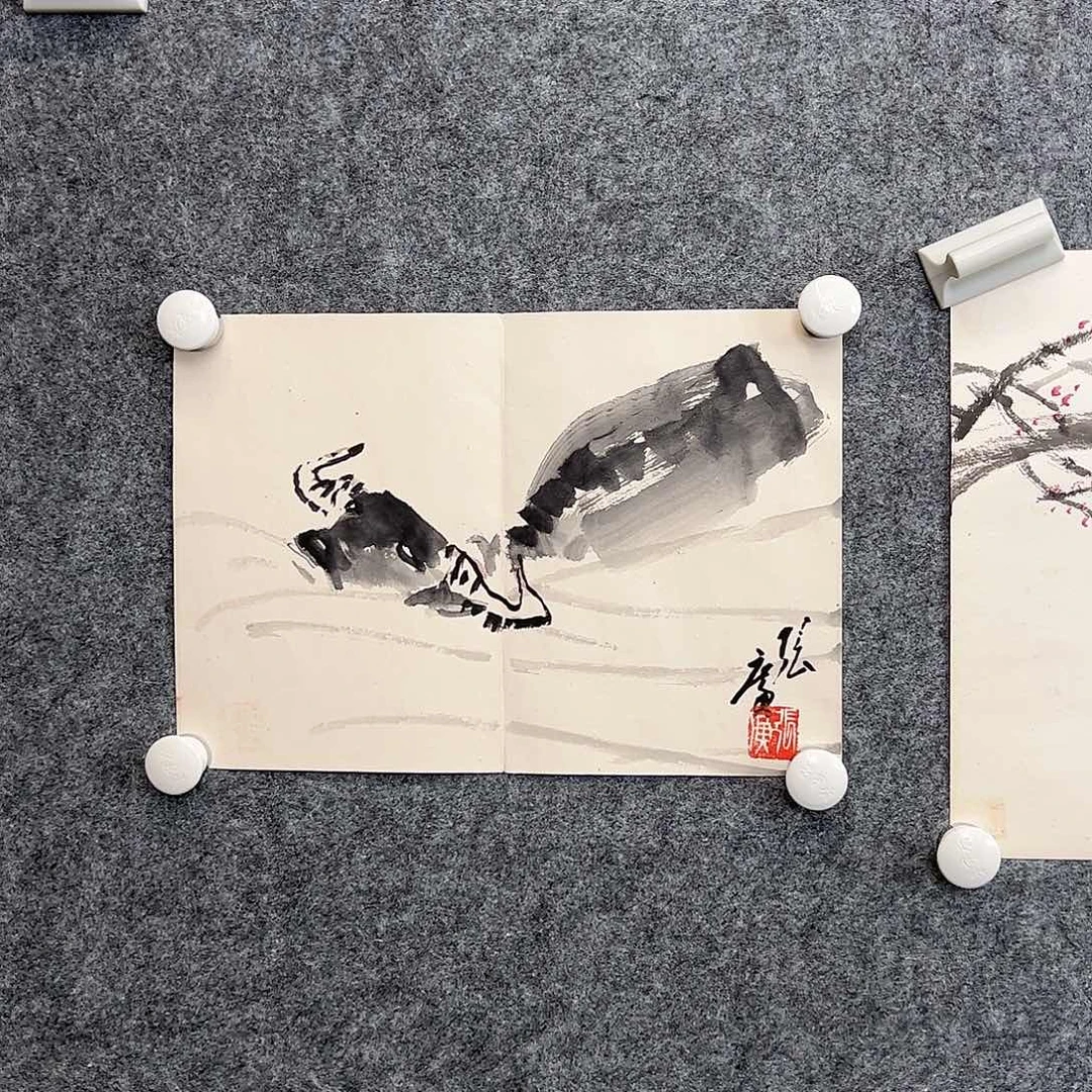 大***猫（g3303）水牛 书画