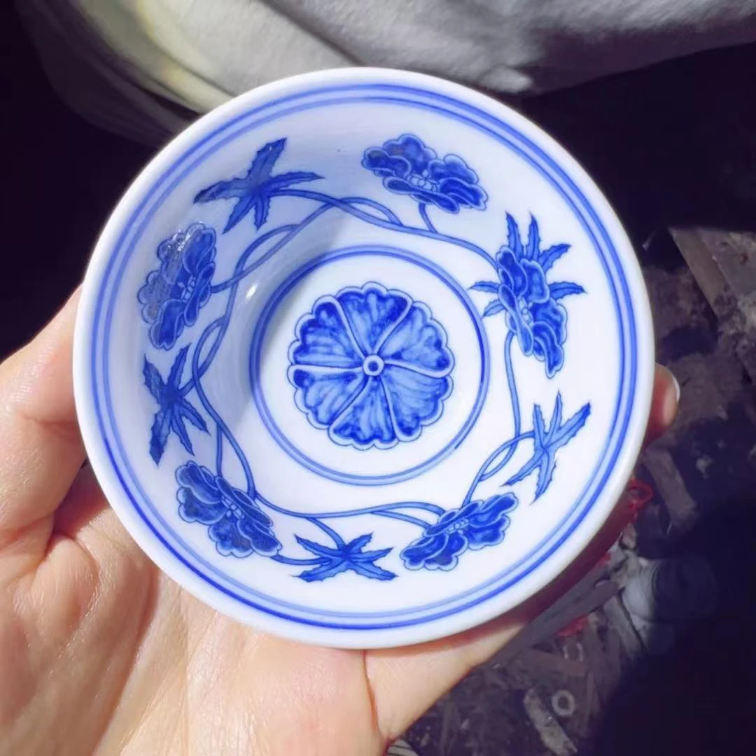 景德镇高温陶瓷秋葵主人杯