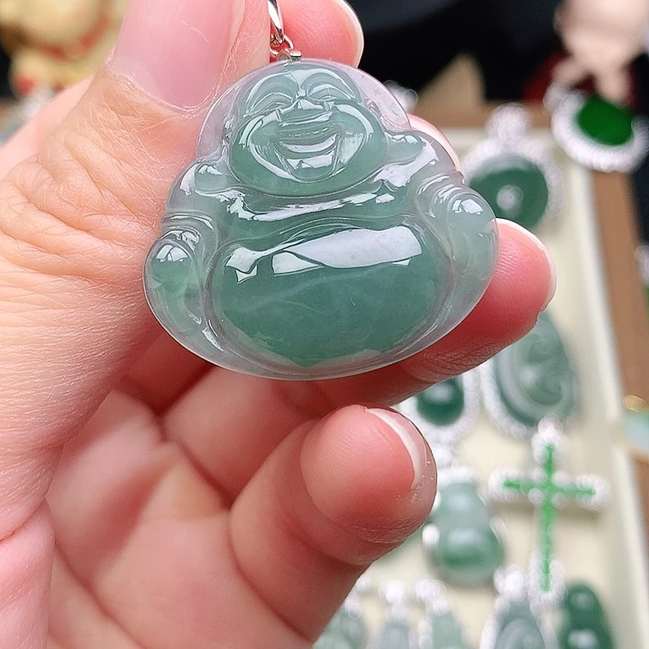 颈饰未镶嵌翡翠吊坠