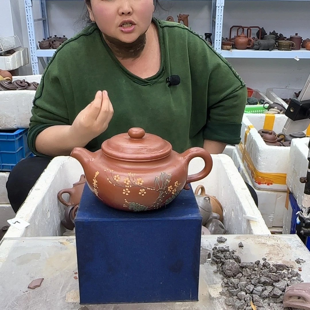 茶壶紫砂宜兴紫砂壶瑕疵