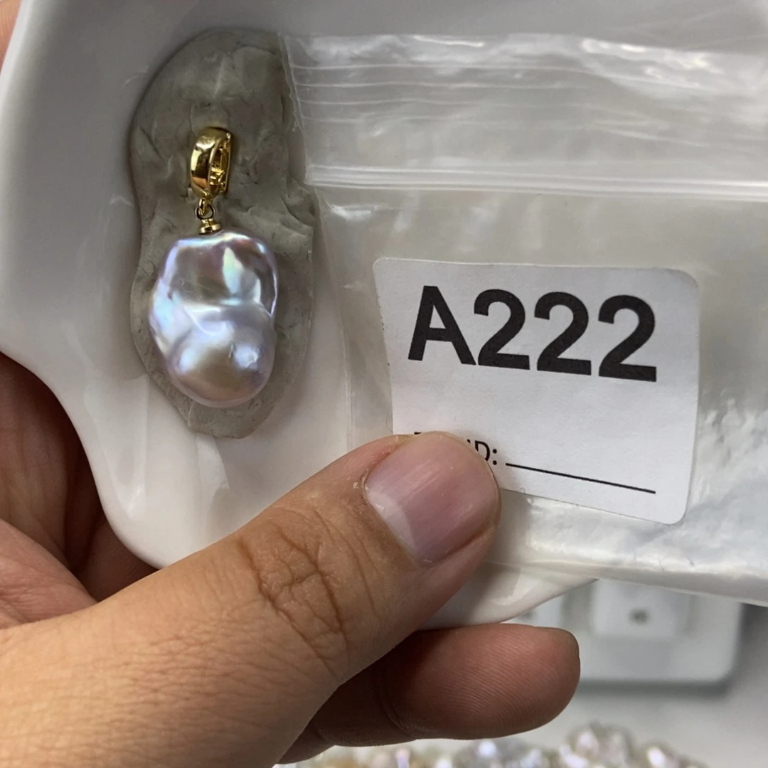 淡水珍珠吊坠(不含链)合金