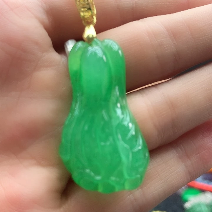 翡翠银S925镶嵌颈饰
