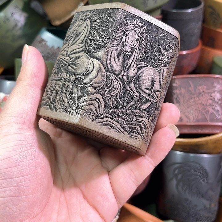 茶杯紫砂全手工紫砂主人杯
