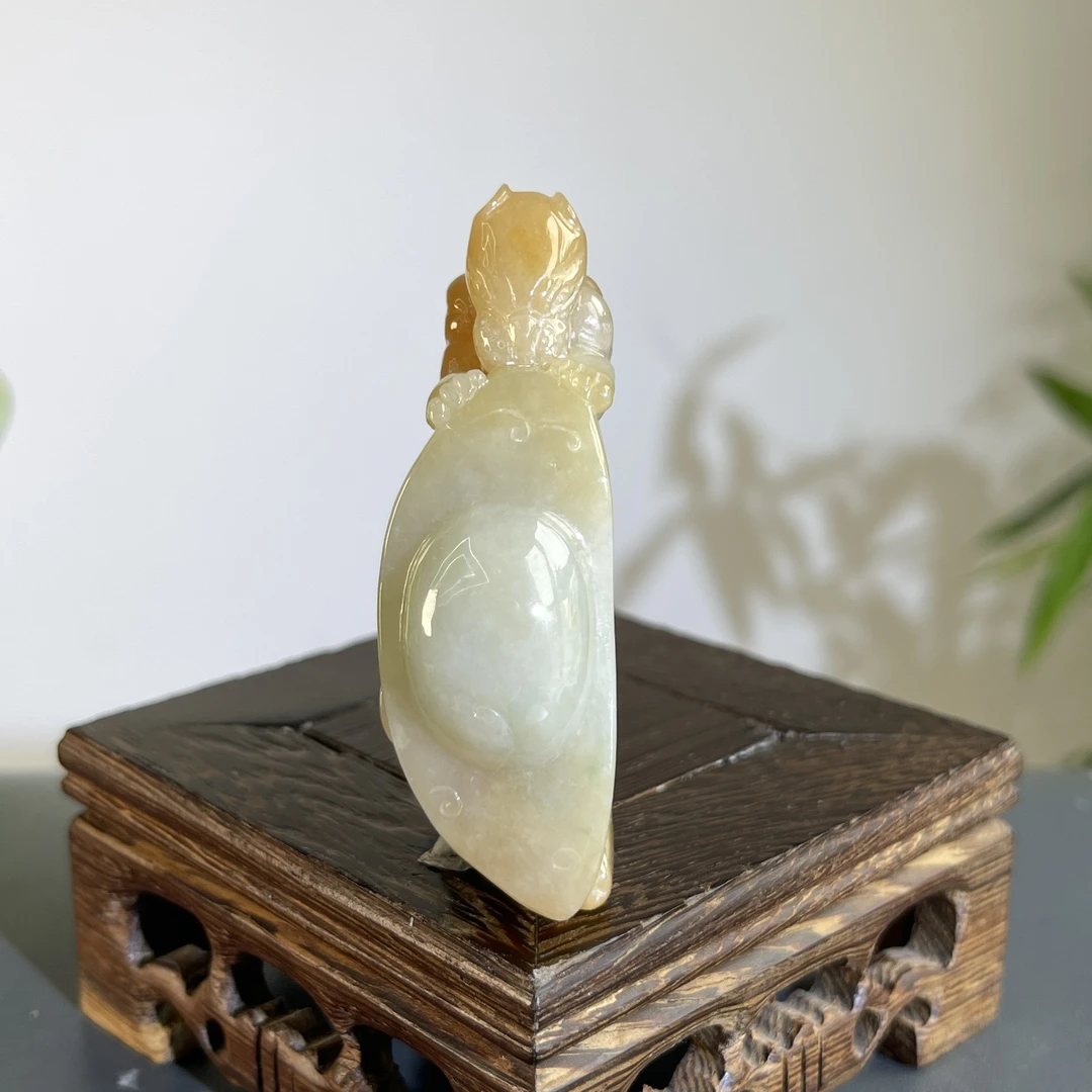 JTA09-76  天然缅甸翡翠A货 元宝