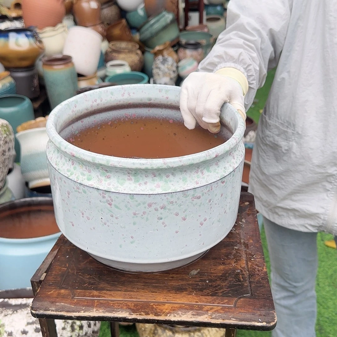 紫砂花盆王嫂花盆0623-1512高18口25