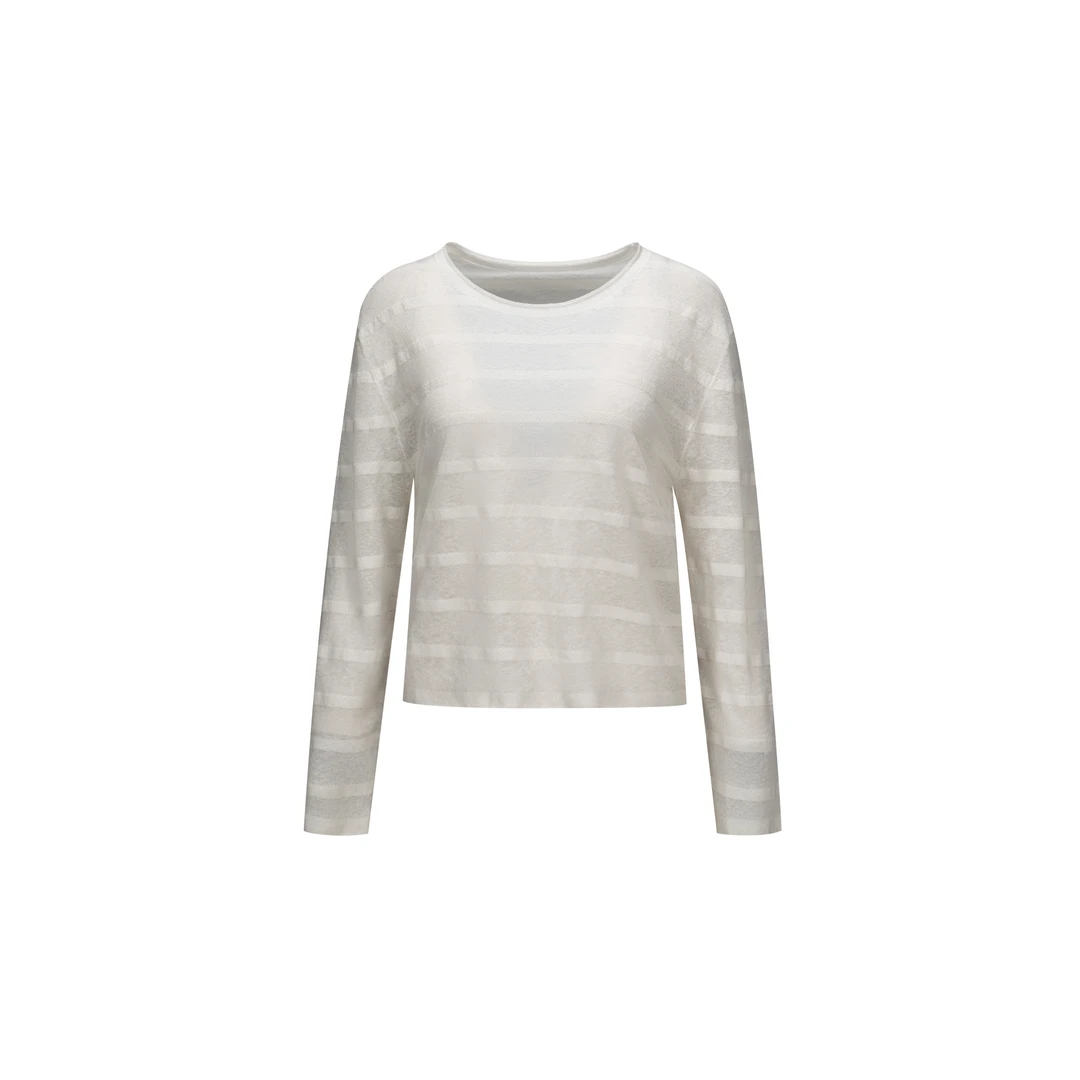 【UPW小香条纹上衣】16针环保可机高端特种纱半透WT43FLH008