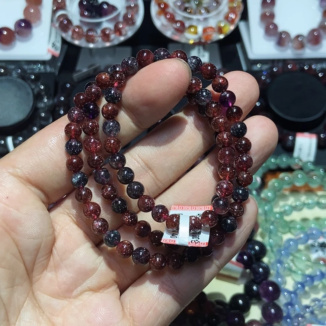 未镶嵌手链水晶黑加仑