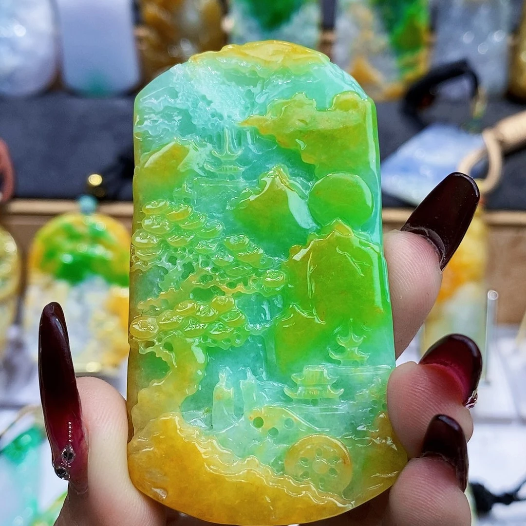 定制翡翠未镶嵌姚*翡翠A货